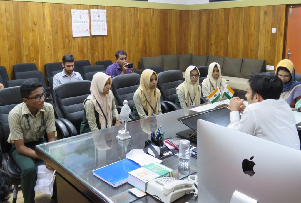 Al-Furqan EHSS - Our Students with the Collector Amit Meena IAS